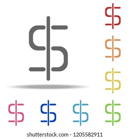 dollar sign icon. Elements of banking in multi color style icons. Simple icon for websites, web design, mobile app, info graphics