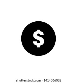 Dollar sign icon graphic design template illlustration