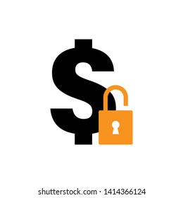 Dollar sign icon graphic design template illustration