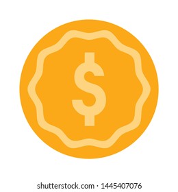 dollar sign icon. Logo element illustration. dollar sign symbol design. colored collection. Simple dollar sign concept. Can be used in web and mobile
