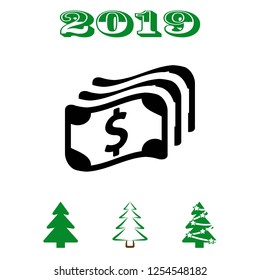 dollar sign icon stock vector illustration