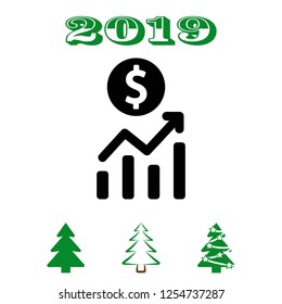 dollar sign icon stock vector illustration