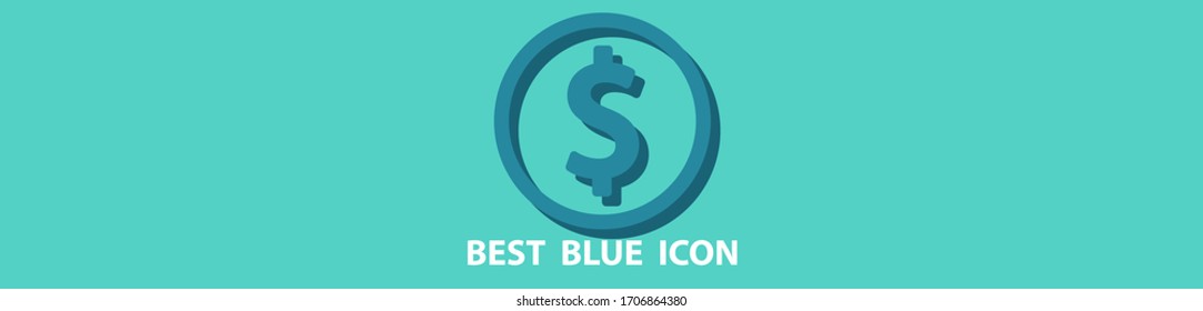 dollar sign icon stock vector illustration.