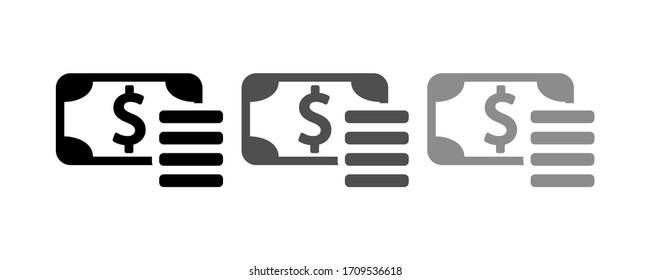 dollar sign icon stock vector illustration