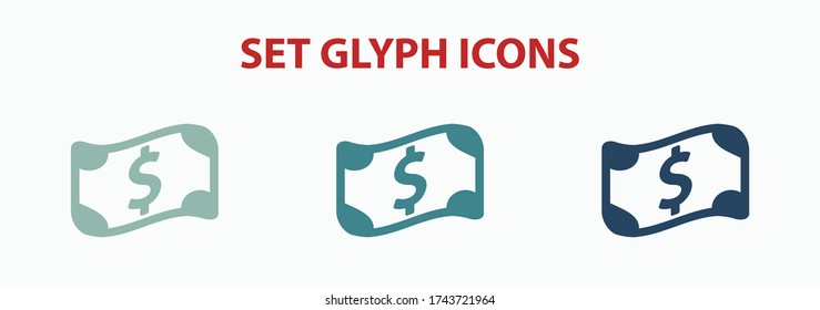 dollar sign icon stock vector illustration.