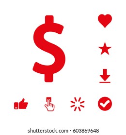 dollar sign icon stock vector illustration