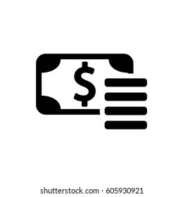 dollar sign icon stock vector illustration