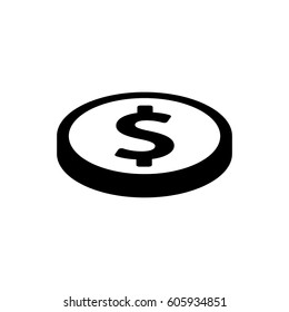 dollar sign icon stock vector illustration