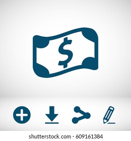 dollar sign icon stock vector illustration