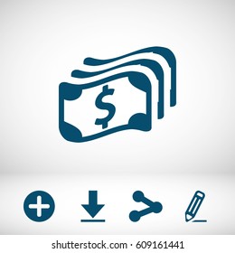 dollar sign icon stock vector illustration