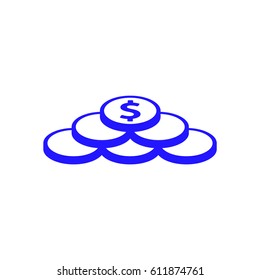 dollar sign icon stock vector illustration