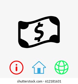 dollar sign icon stock vector illustration