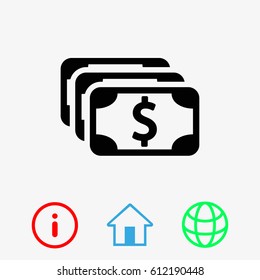 dollar sign icon stock vector illustration