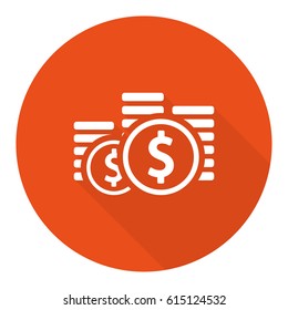 dollar sign icon stock vector illustration