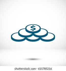 dollar sign icon stock vector illustration