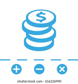 dollar sign icon stock vector illustration