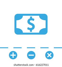 dollar sign icon stock vector illustration