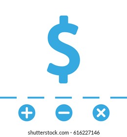 dollar sign icon stock vector illustration