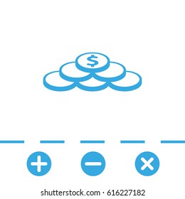 dollar sign icon stock vector illustration