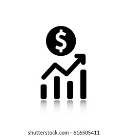 dollar sign icon stock vector illustration