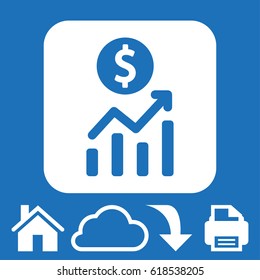 dollar sign icon stock vector illustration