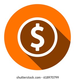 dollar sign icon stock vector illustration