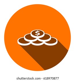 dollar sign icon stock vector illustration