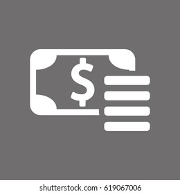 dollar sign icon stock vector illustration