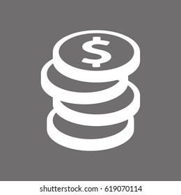 dollar sign icon stock vector illustration