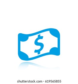 dollar sign icon stock vector illustration