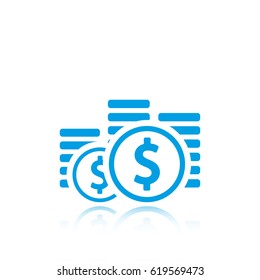 dollar sign icon stock vector illustration