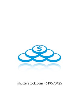 dollar sign icon stock vector illustration