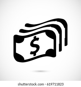 dollar sign icon stock vector illustration