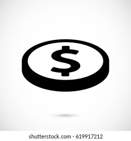 dollar sign icon stock vector illustration