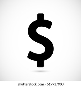 dollar sign icon stock vector illustration