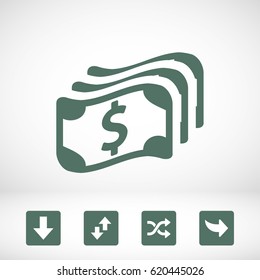 dollar sign icon stock vector illustration