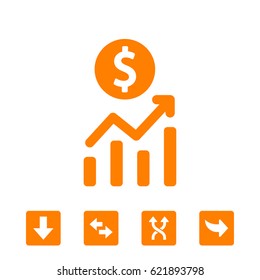 dollar sign icon stock vector illustration