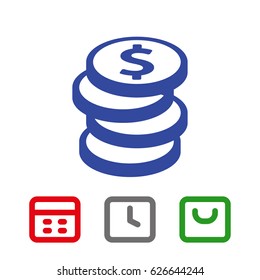 dollar sign icon stock vector illustration