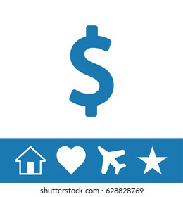 dollar sign icon stock vector illustration