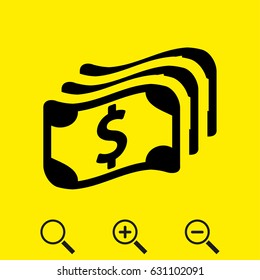 dollar sign icon stock vector illustration