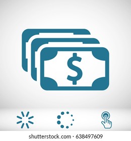 dollar sign icon stock vector illustration