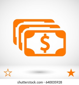 dollar sign icon stock vector illustration