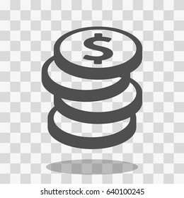 dollar sign icon stock vector illustration