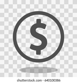 dollar sign icon stock vector illustration