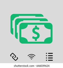 dollar sign icon stock vector illustration