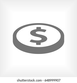 dollar sign icon stock vector illustration