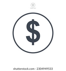 dollar sign icon symbol template for graphic and web design collection logo vector illustration