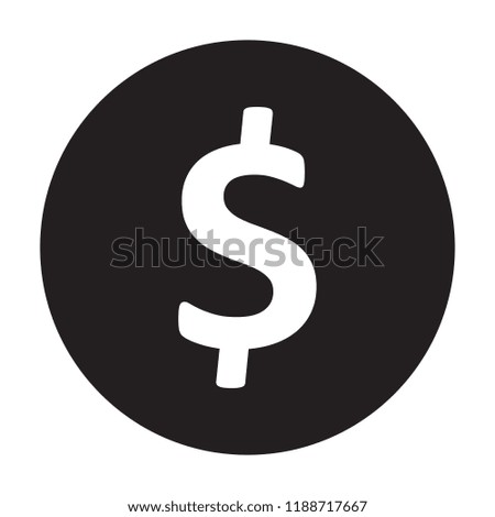 Dollar sign, dollar icon, dollar symbol, vector illustration