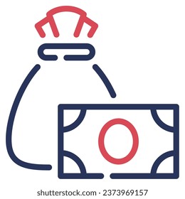 Dollar Sign Icon for uiux, web, app, infographic, etc
