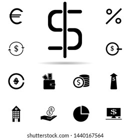 dollar sign icon. Universal set of banking for website design and development, app development